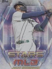 Julio Rodriguez Rookie Refractor Foil Stars 2022 Topps Update #SMLB-87 –