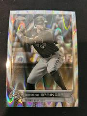George Springer [Sonic Black & White RayWave] Baseball Cards 2022 Topps Chrome Prices