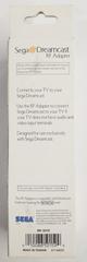 Rear Of Packaging. | Sega Dreamcast RF Adapter Sega Dreamcast