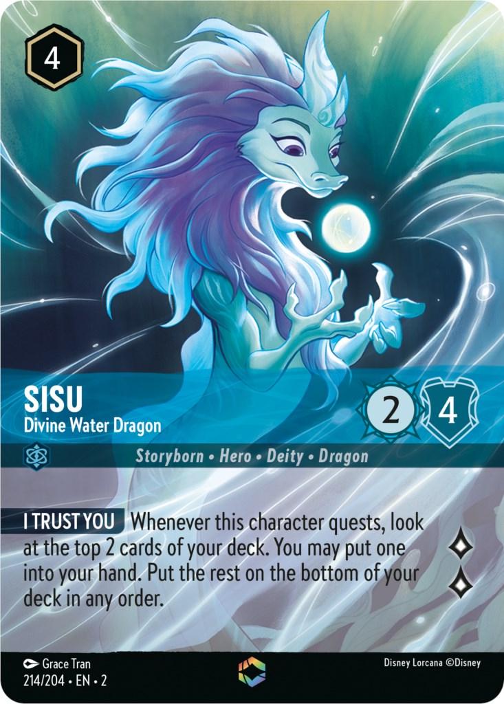 Sisu - Divine Water Dragon #214 Lorcana Into the Inklands