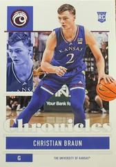 Christian Braun [Pink] Basketball Cards 2022 Panini Chronicles Draft Picks Prices