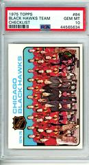 Black Hawks Team [Checklist] #84 Hockey Cards 1975 Topps Prices