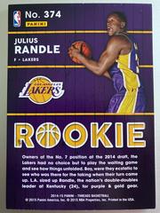 Back | Julius Randle [Wood] Basketball Cards 2014 Panini Threads