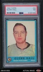 Glenn Hall #24 Hockey Cards 1962 Topps Prices