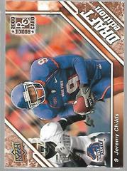 Jeremy Childs [Bronze] Football Cards 2009 Upper Deck Draft Edition Prices