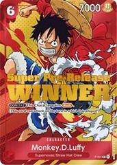 Monkey D. Luffy [Super Pre-Release Winner] P-001 One Piece Promo Prices