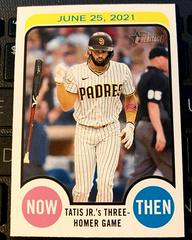Fernando Tatis Jr. Baseball Cards 2022 Topps Heritage Now and Then Prices