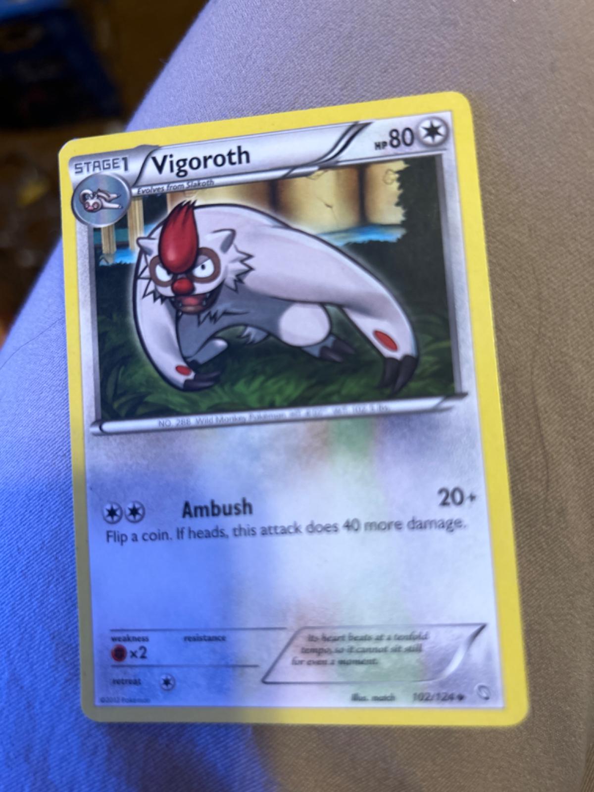 Vigoroth ungraded pokemon dragons exalted