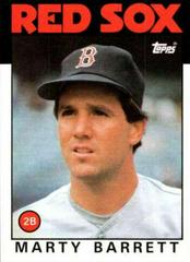 Marty Barrett #734 Baseball Cards 1986 Topps Prices