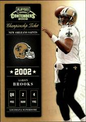 Aaron Brooks [Championship Ticket] #81 Football Cards 2002 Playoff Contenders Prices