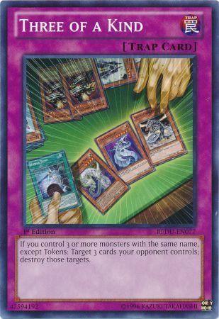 Three of a Kind [1st Edition] REDU-EN077 YuGiOh Return of the Duelist