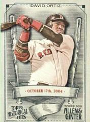David Ortiz #HH-9 Baseball Cards 2021 Topps Allen & Ginter Historic Hits Prices