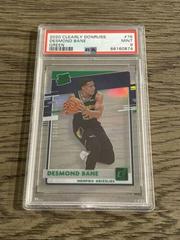 Desmond Bane [Green] #76 Basketball Cards 2020 Panini Clearly Donruss Prices