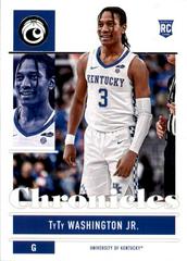 TyTy Washington Jr. Basketball Cards 2022 Panini Chronicles Draft Picks Prices