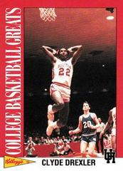 Cyde Drexler #2 Basketball Cards 1992 Kellogg's Raisin Bran College Greats Prices