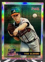 Tom Glavine [Refractor] #105 Baseball Cards 1996 Topps Chrome Prices