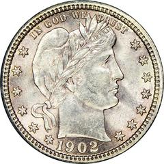 1902 [PROOF] Coins Barber Quarter Prices