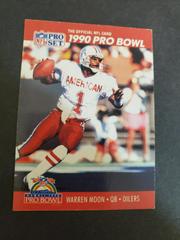 Warren Moon #359 Football Cards 1990 Pro Set FACT Cincinnati Prices