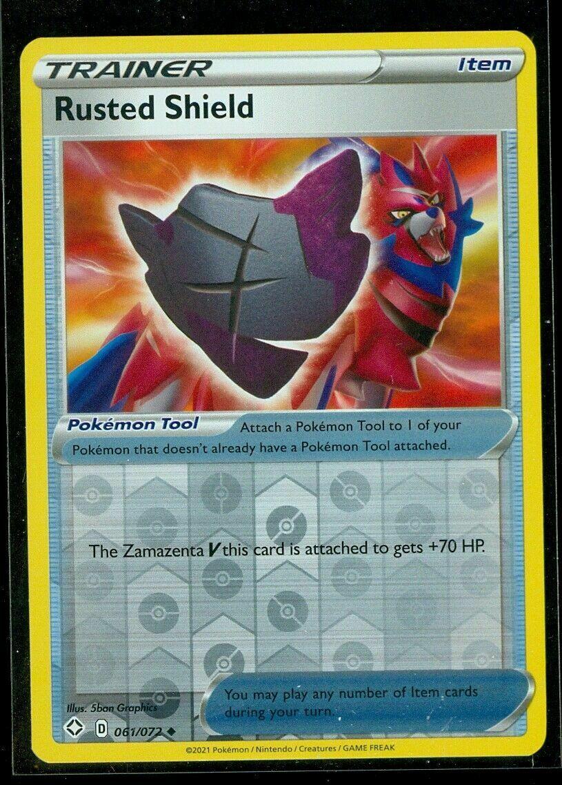 Rusted Shield [Reverse Holo] #61 Pokemon Shining Fates