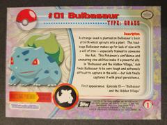 Bulbasaur #01 Back | Bulbasaur [Spectra] Pokemon 2000 Topps Chrome