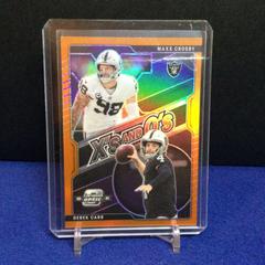Derek Carr, Maxx Crosby Football Cards 2021 Panini Contenders Optic Xs and Os Prices