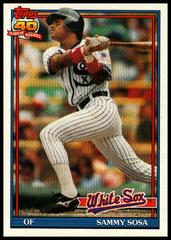 Sammy Sosa Baseball Cards 1991 Topps Prices