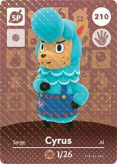 Cyrus #210 [Animal Crossing Series 3] Amiibo Cards Prices