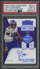 Justin Jefferson [Autograph Stub] #109 Football Cards 2020 Panini Contenders Prices