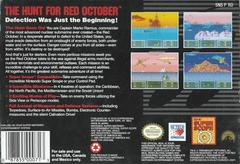Back Cover | Hunt for Red October Super Nintendo