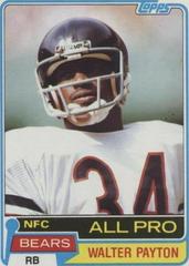 Walter Payton #400 Football Cards 1981 Topps Prices