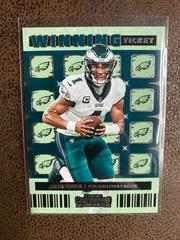 Jalen Hurts #WT-JHU Football Cards 2022 Panini Contenders Winning Ticket Prices