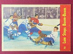 Lum Stops Boom Boom Hockey Cards 1955 Parkhurst Prices