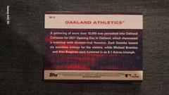 Back  | Oakland Athletics Baseball Cards 2022 Topps Opening Day Opening Day