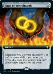 Rings of Brighthearth [Extended Art Foil] Magic Commander Legends Prices