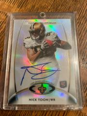 Nick Toon [Autograph Refractor] #123 Football Cards 2012 Topps Platinum Prices