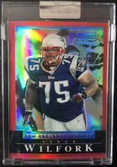Vince Wilfork [Red Refractor] #133 Football Cards 2004 Bowman Chrome Prices
