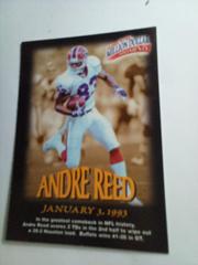 Andre Reed Football Cards 1997 Fleer Million Dollar Moments Prices