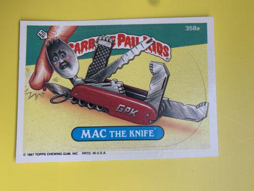 MAC The Knife #358a 1987 Garbage Pail Kids