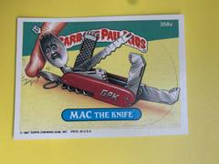 MAC The Knife #358a 1987 Garbage Pail Kids Prices