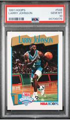 PSA 10 GEM MINT | Larry Johnson Basketball Cards 1991 Hoops