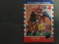 Junior Seau #84 Football Cards 1990 Fleer Stars N Stripes Prices
