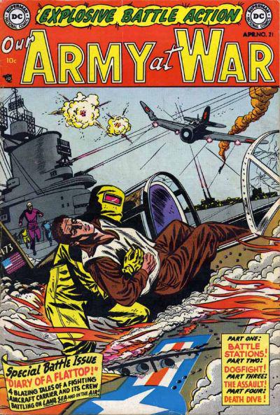 Our Army at War #21 (1954) Comic Books Our Army at War