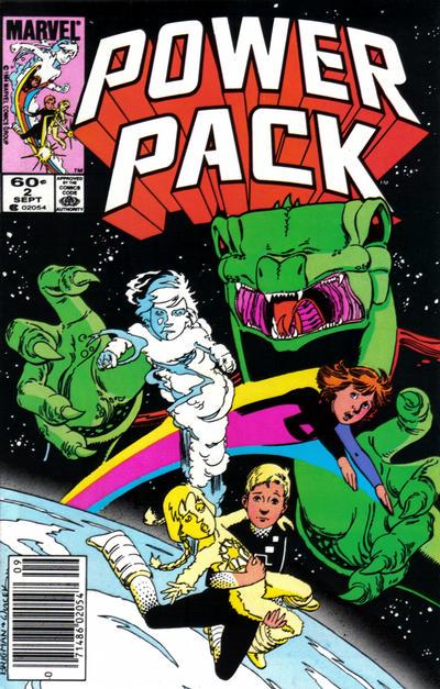 Power Pack [Newsstand] #2 (1984) Comic Books Power Pack