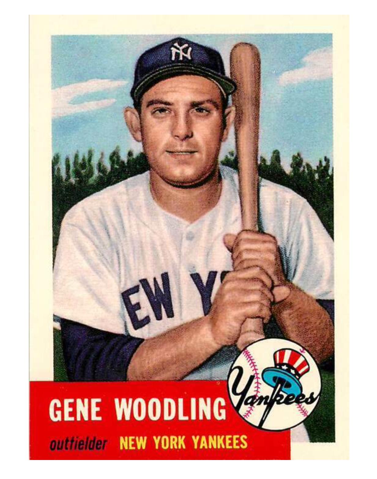 Panneau Photo Baseball Vintage 1961 - Gene Woodling & Tom Sturdivant - USA