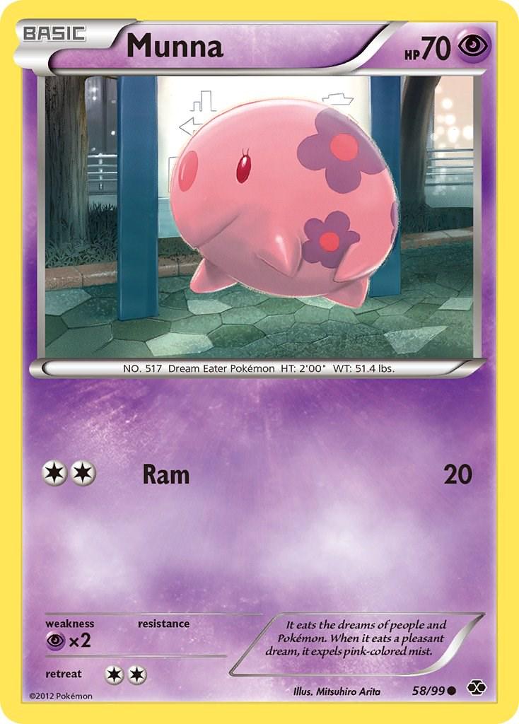 Munna #58 Pokemon Next Destinies