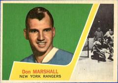 Don Marshall Hockey Cards 1963 Topps Prices