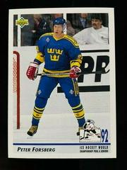 Peter Forsberg #375 Hockey Cards 1992 Upper Deck Prices