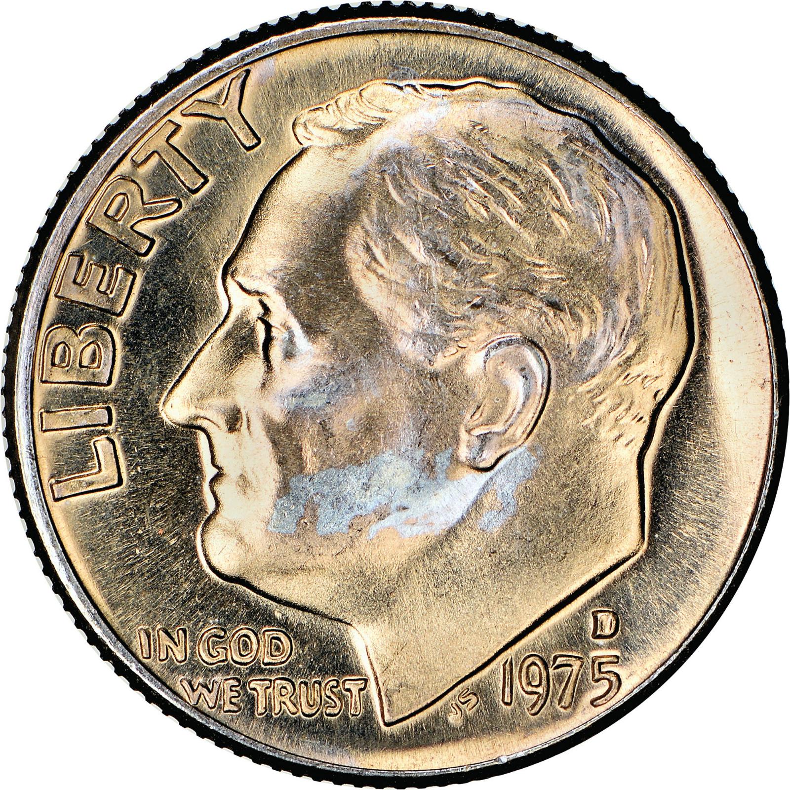 1975 D Coins Roosevelt Dime