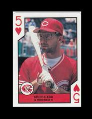 Chris Sabo [5 of Hearts] Baseball Cards 1990 U.S. Playing Card All Stars Prices