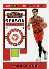 Trae Young #1 Basketball Cards 2019 Panini Contenders Prices